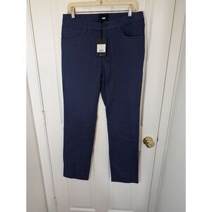 AWAY The Staple Pant Mens 33x32 Blue Casual Chinos Trousers NEW